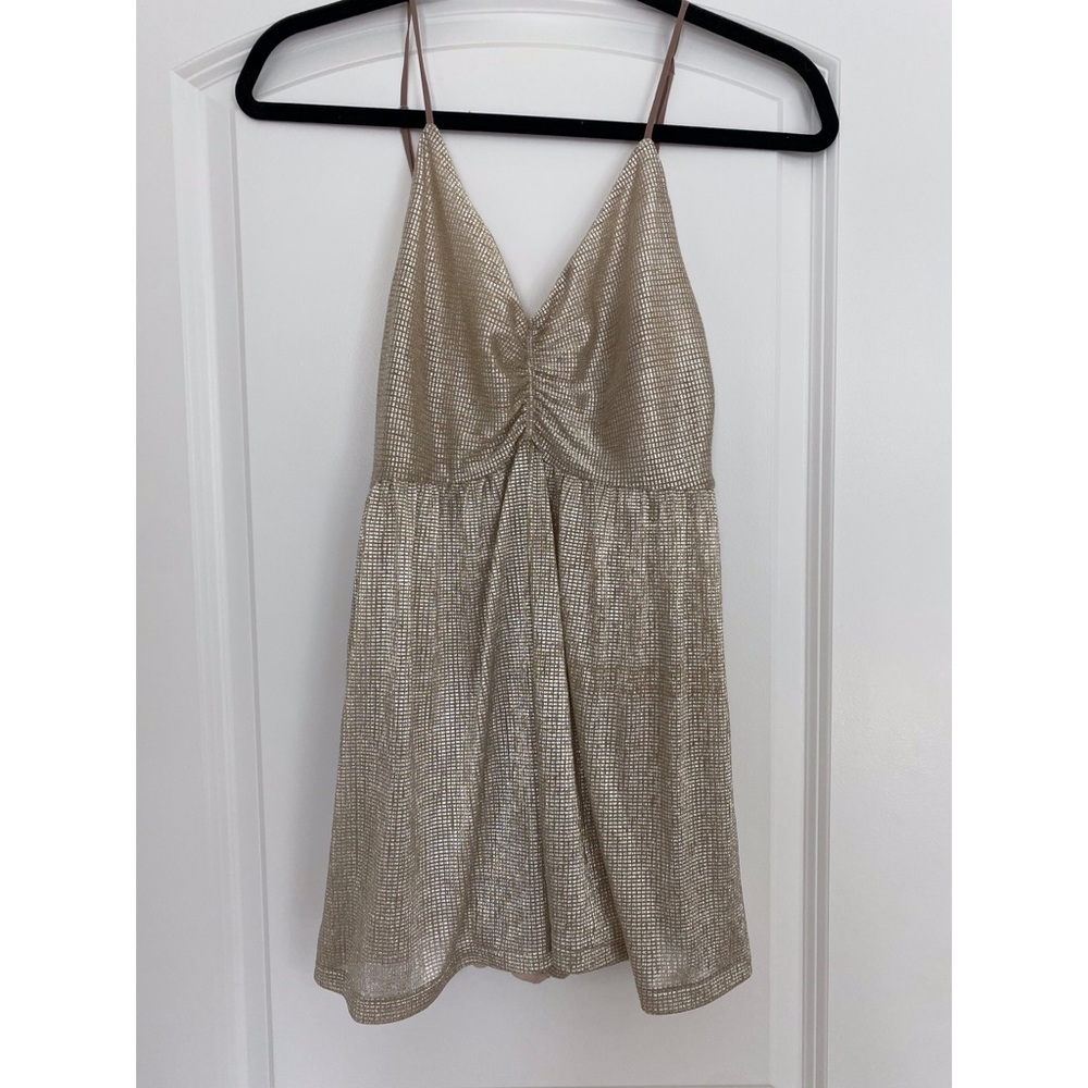 Urban Outfitters | Gold Romper